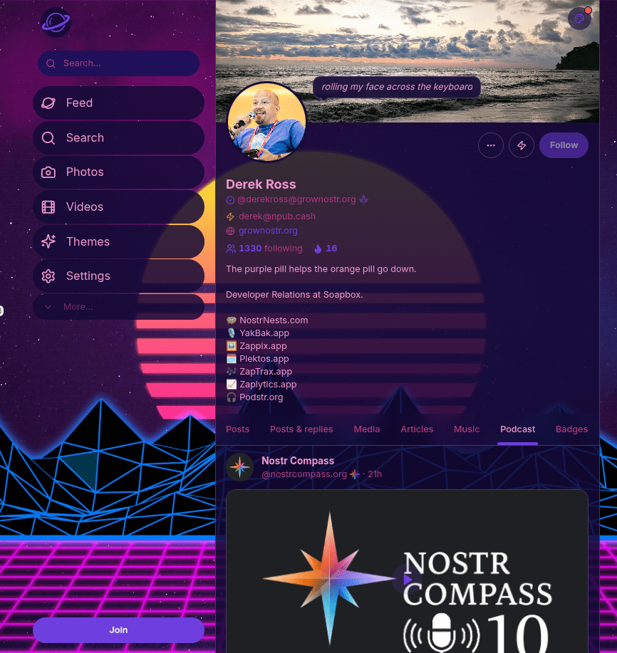 Synthwave theme