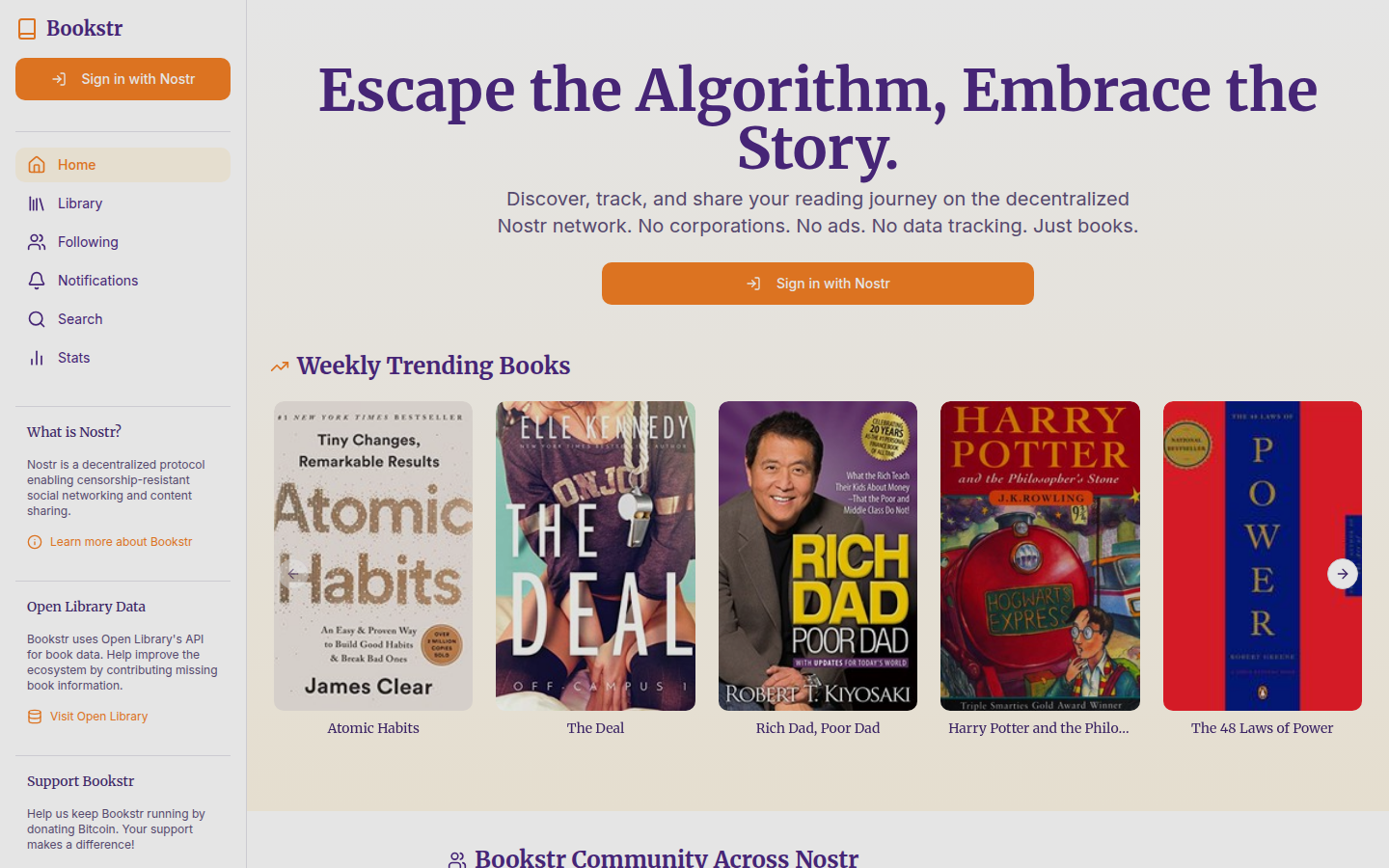 Bookstr screenshot